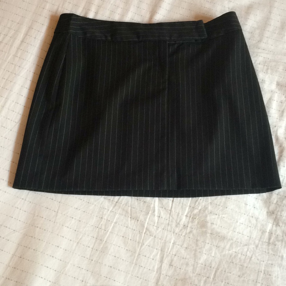 Pinstripe short skirt